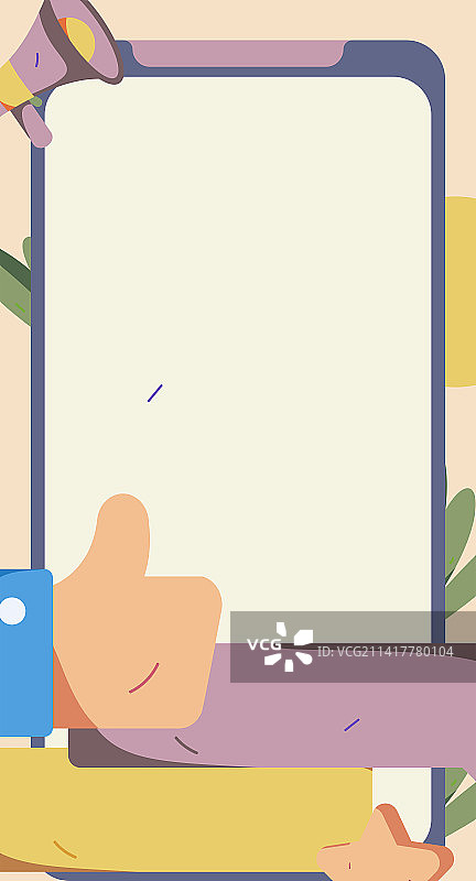 给好评的人物扁平矢量概念运营手绘插画图片素材