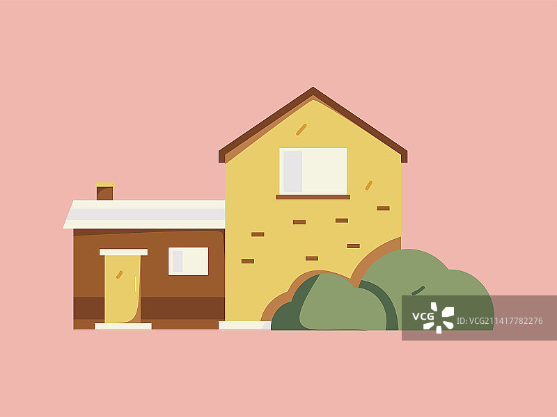 屋子建筑矢量概念运营手绘插画图片素材