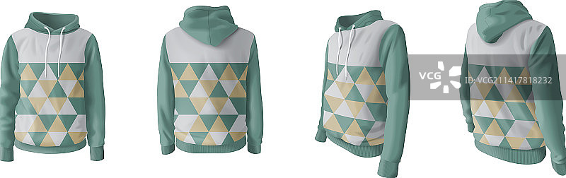 逼真连帽衫套装图片素材