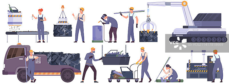 金属回收装置图片素材