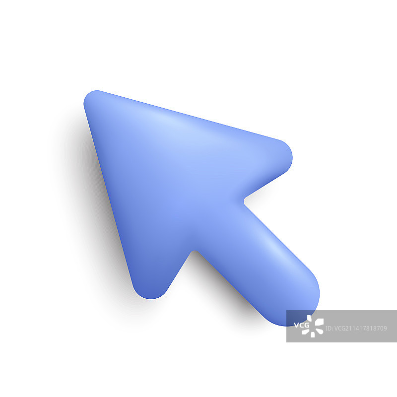 3D箭头指针鼠标光标图标图片素材