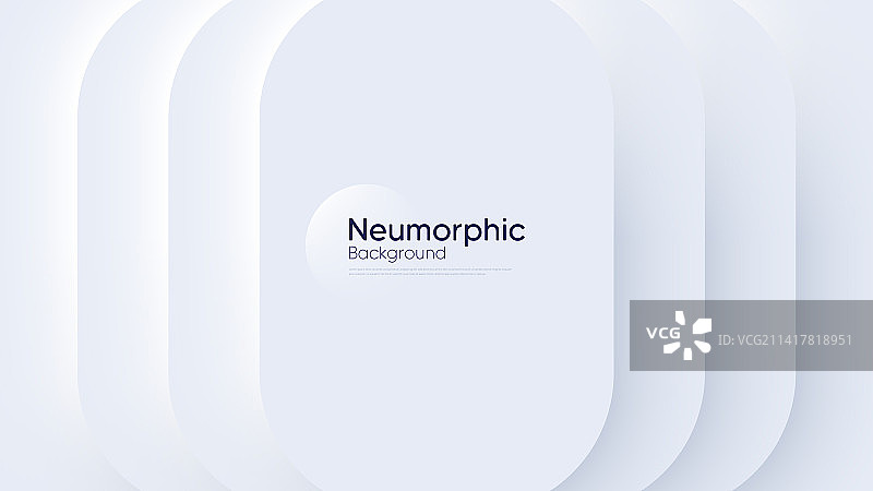 带有圆形的拟态圆形背景图片素材