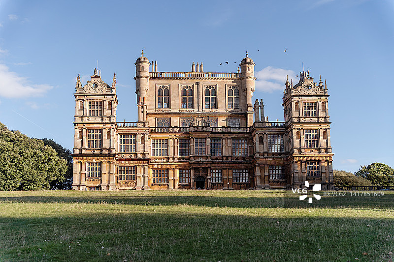 诺丁汉Wollaton城堡外景，蝙蝠侠取景地图片素材