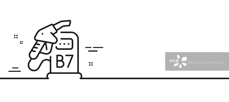 加油站线性图标图片素材