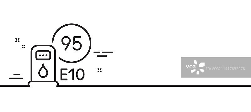 加油站线性图标图片素材