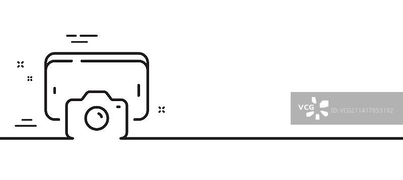 手机照片线图标智能手机或手机图片素材