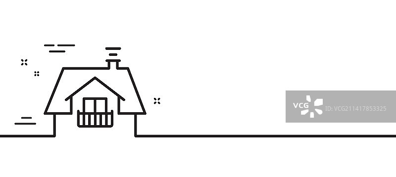 建筑阳台的线条图标图片素材