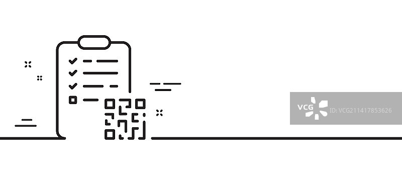 QR码扫描条形码线条图标图片素材
