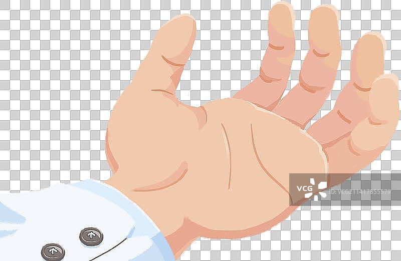 医生服医生手捧动作单手左手手指送药图片素材