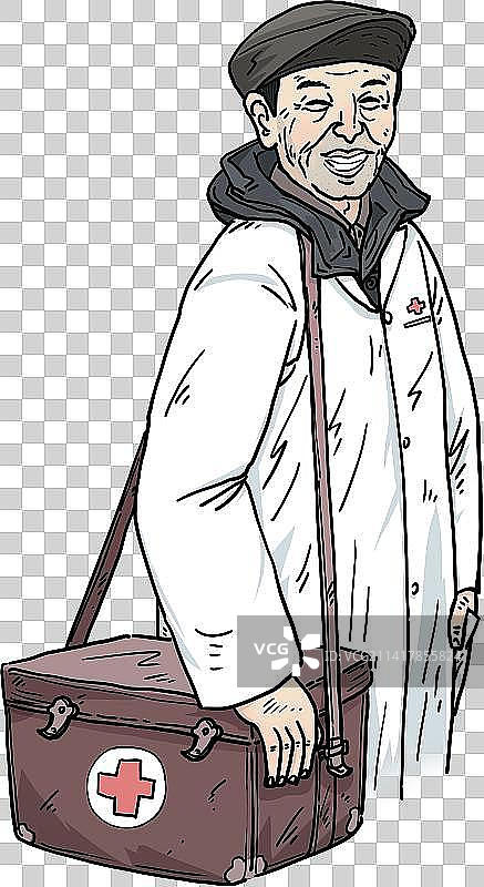 乡村医生人物元素图片素材