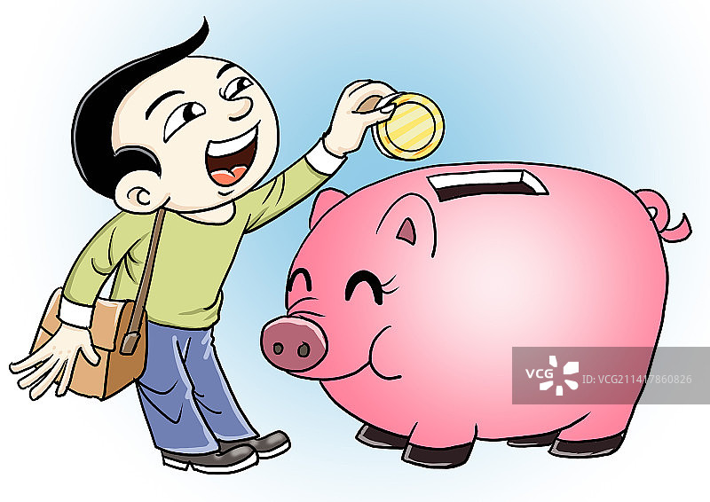 青年人有储蓄理财意识图片素材