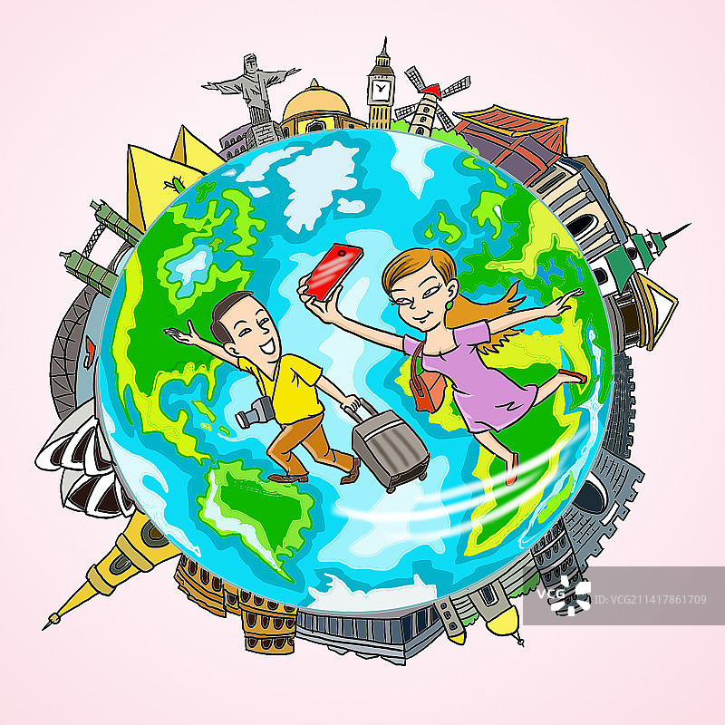 防疫政策放开后消费者春节境外游图片素材