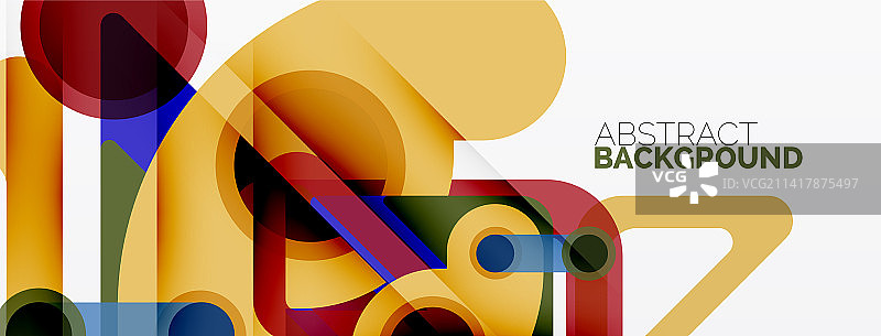 几何原语，线，圆，抽象图片素材