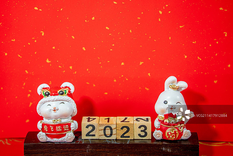 2023年新年兔年春节图片素材