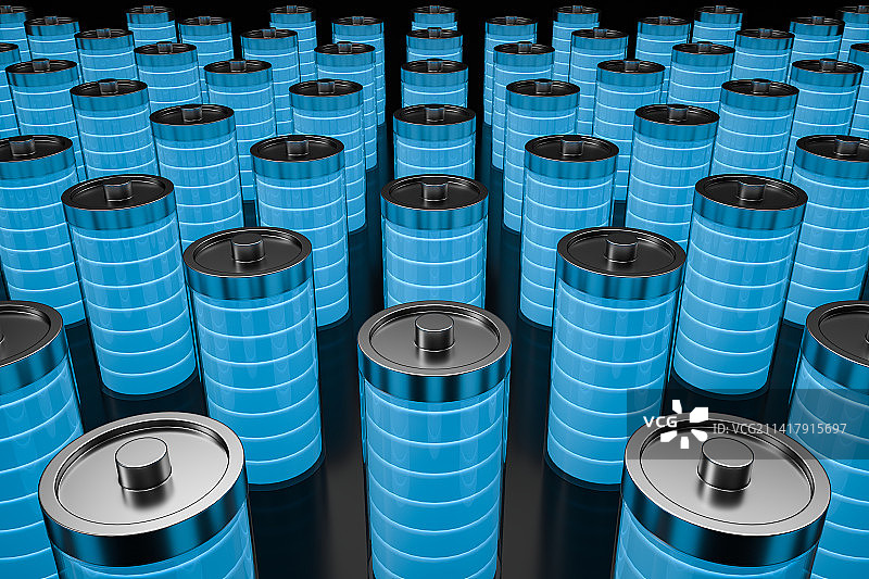 3D渲染科技充电电池图片素材