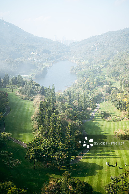 厦门上李水库全景图片素材