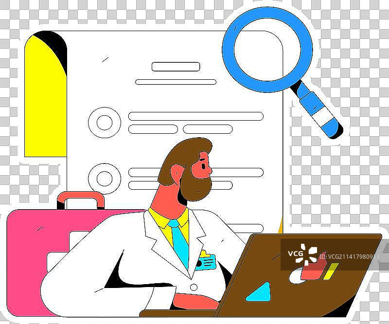 医疗人物抗疫扁平矢量概念运营手绘插画图片素材