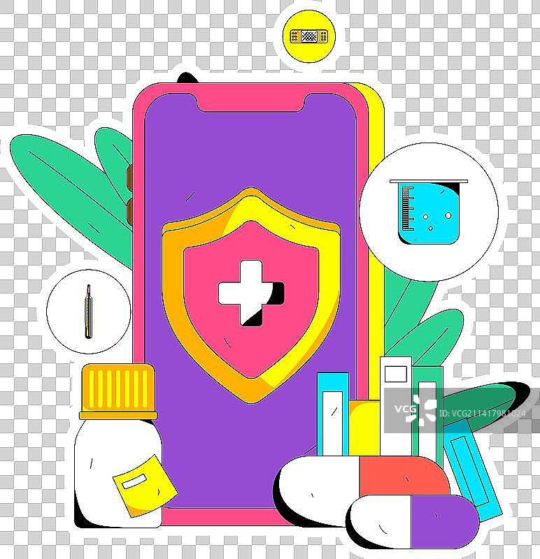 医疗人物抗疫扁平矢量概念运营手绘插画图片素材