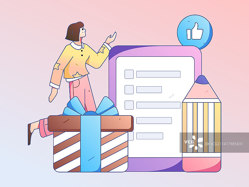 通知公告矢量创意扁平手绘插画图片素材