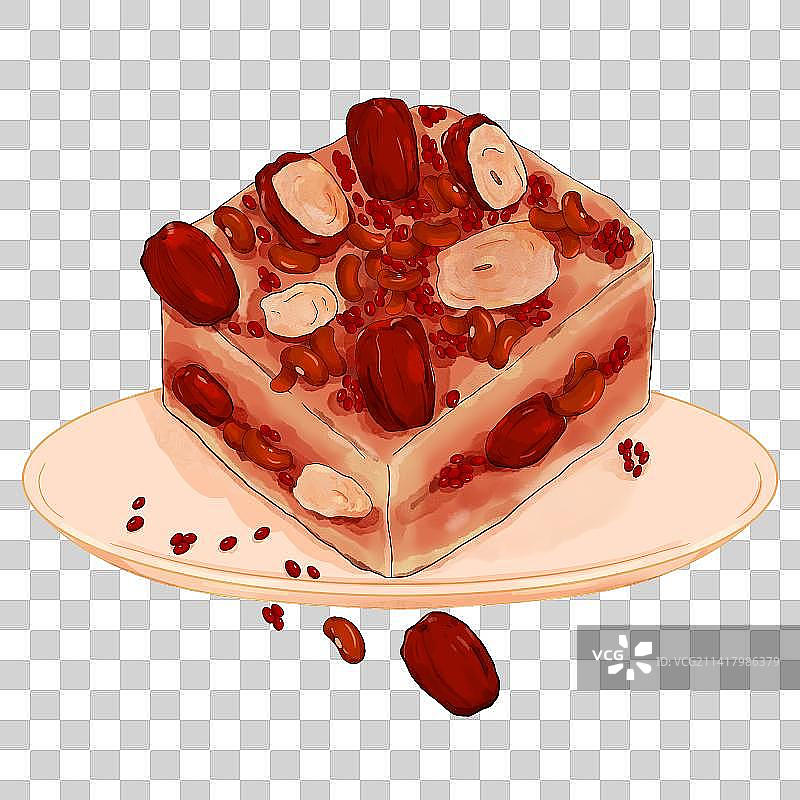 陕西西安美食甑糕图片素材