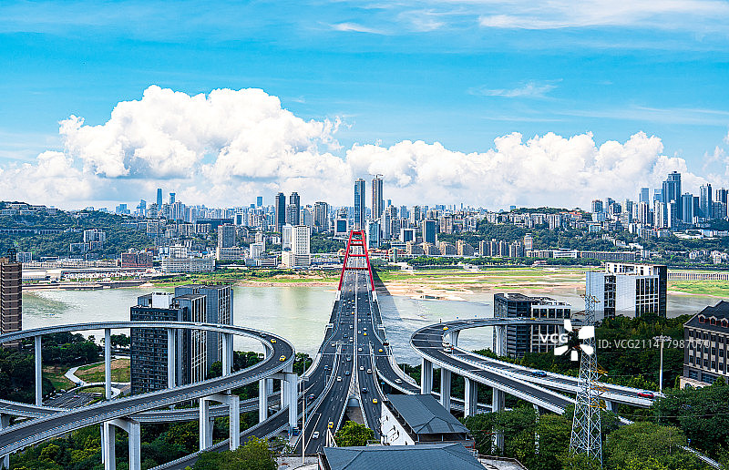 重庆城市建筑交通图片素材