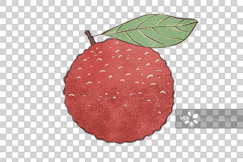 古风果成熟杨梅插画图片素材