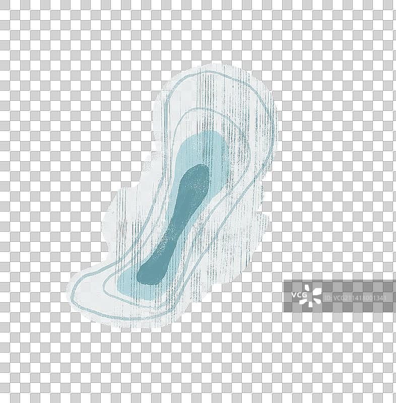卫生巾插画元素图片素材
