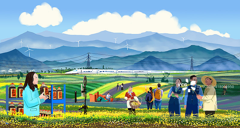 乡村振兴横幅图片素材