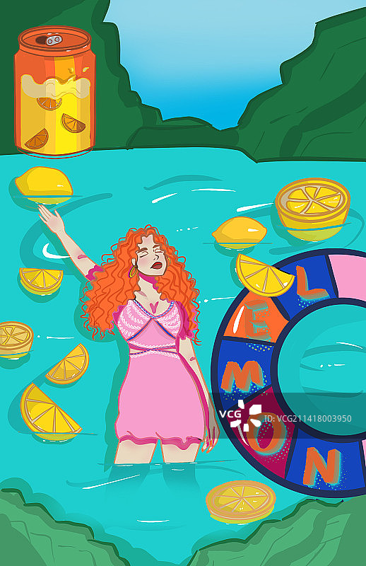 欧美风插画图片素材