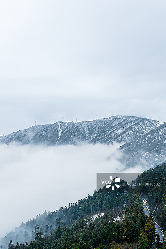 湖北咸宁九宫山图片素材