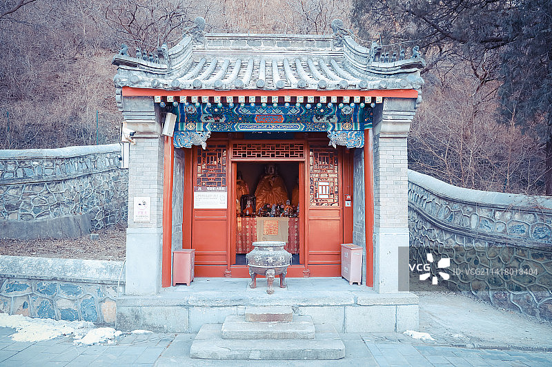 北京市级文保石景山著名古刹天泰山慈善寺图片素材