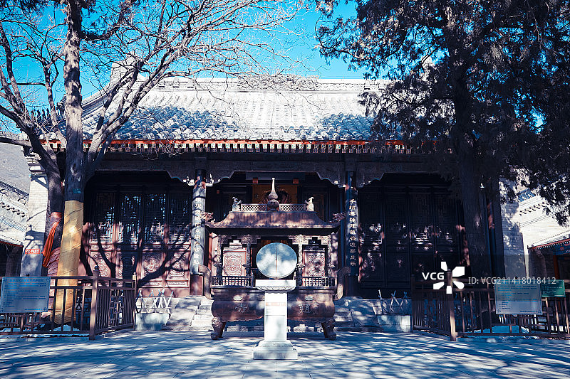 北京市级文保石景山著名古刹天泰山慈善寺图片素材