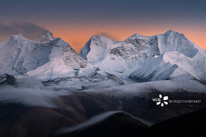 西藏的雪山图片素材