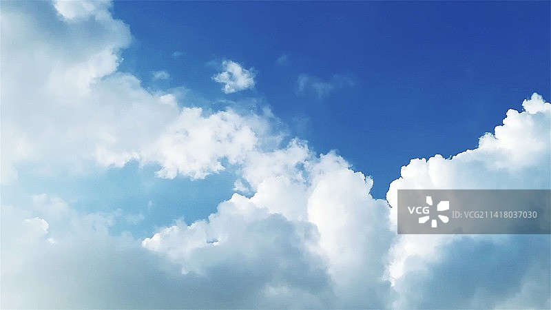 蓝天白云图片素材
