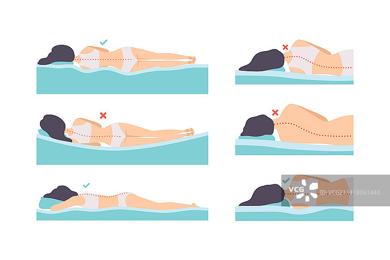 躺在正确与错误之间的一男一女图片素材