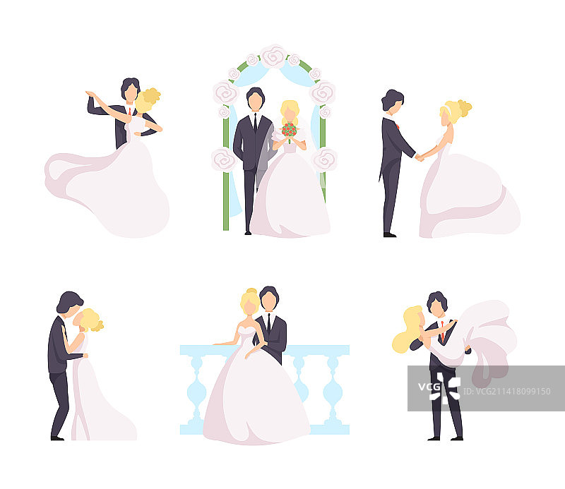 新婚夫妇图片素材