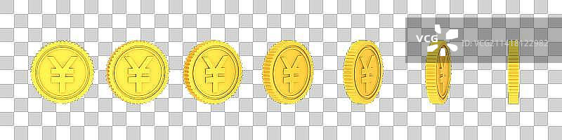 3D渲染金币图片素材