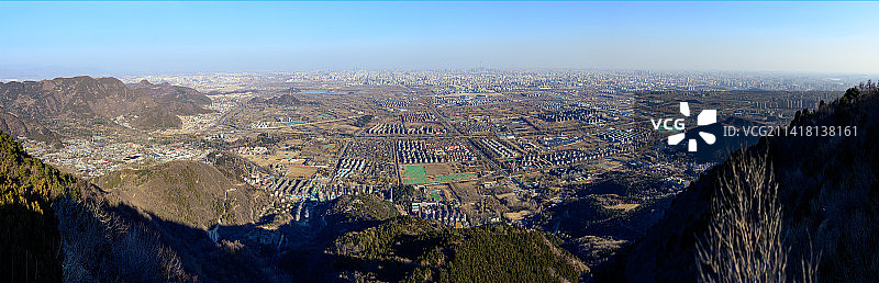 西山俯瞰北京图片素材