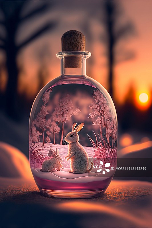 瓶中世界图片素材