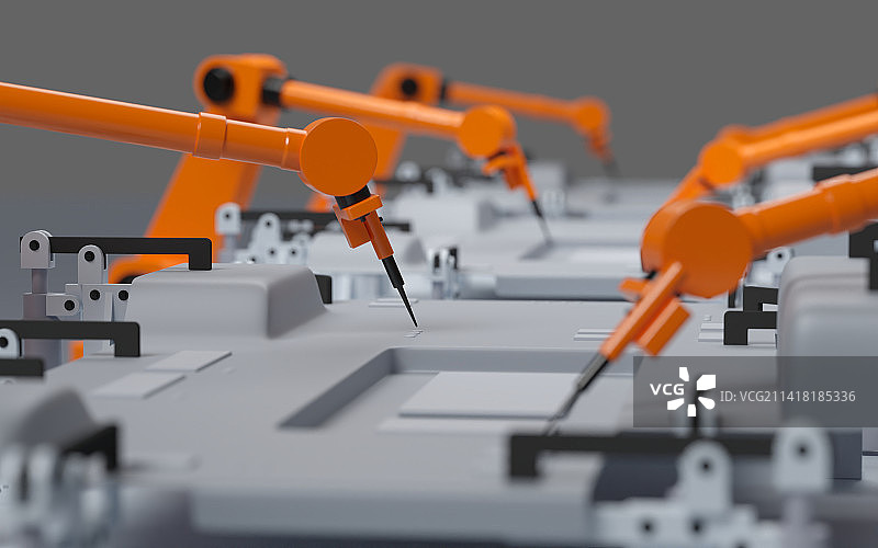 汽车焊装夹具生产线图片素材