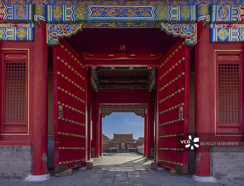 故宫后左门图片素材