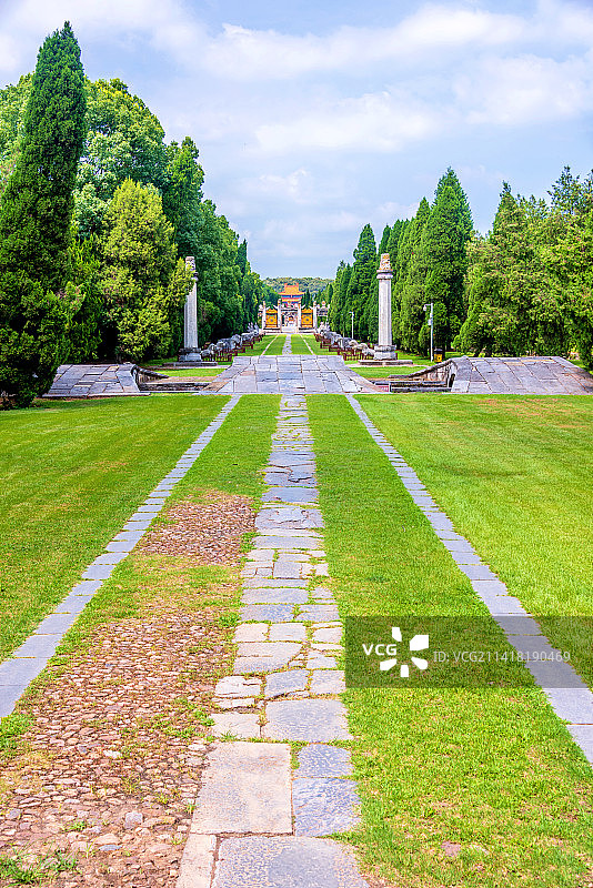 中国湖北荆门钟祥明显陵墓道图片素材