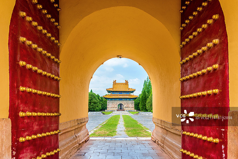 中国湖北荆门钟祥明显陵图片素材