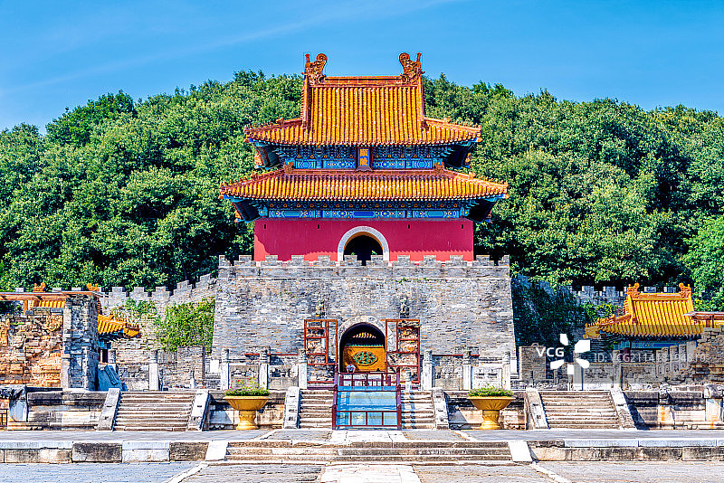 中国湖北荆门钟祥明显陵明楼图片素材