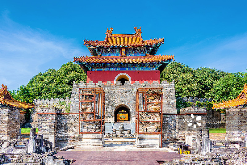 中国湖北荆门钟祥明显陵明楼图片素材