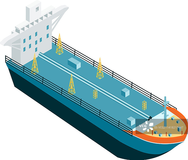 油轮船只构成图片素材