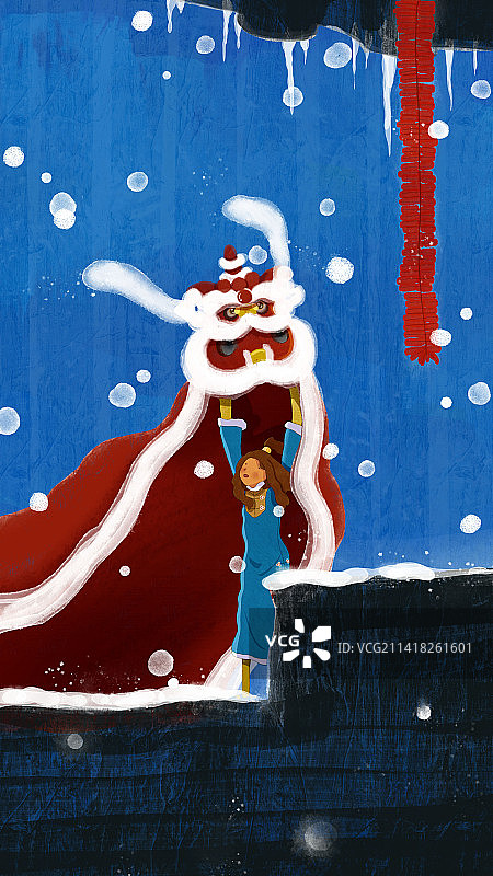 醒狮——兔年春节图片素材