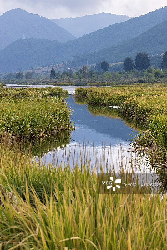 中国第三大深水湖泊川滇著名旅游胜地泸沽湖图片素材
