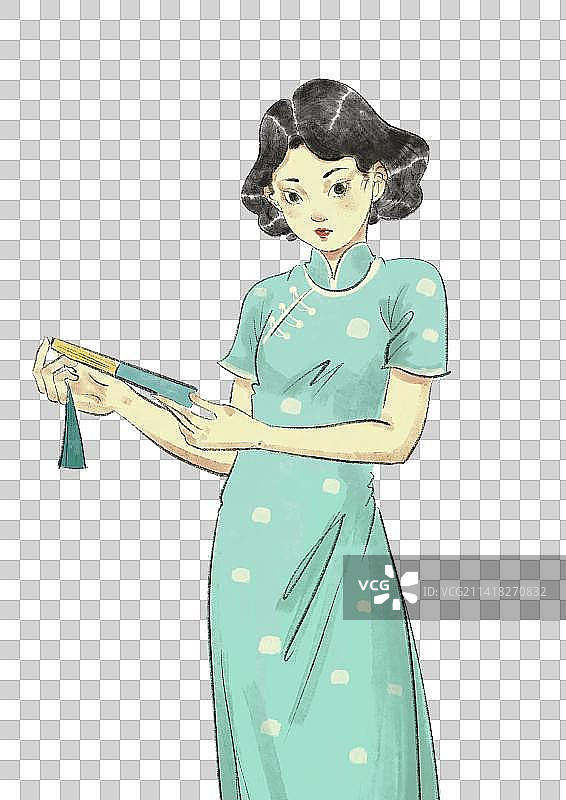 旗袍女性图片素材