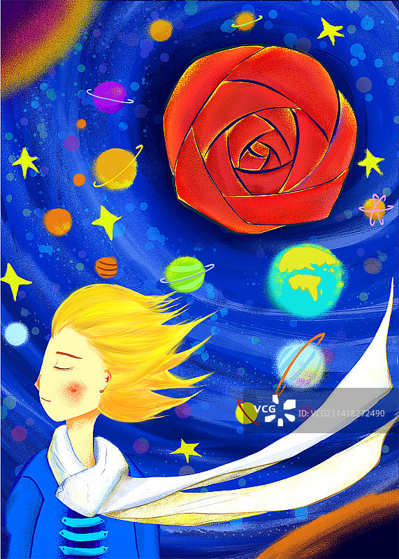 玫瑰与小王子图片素材